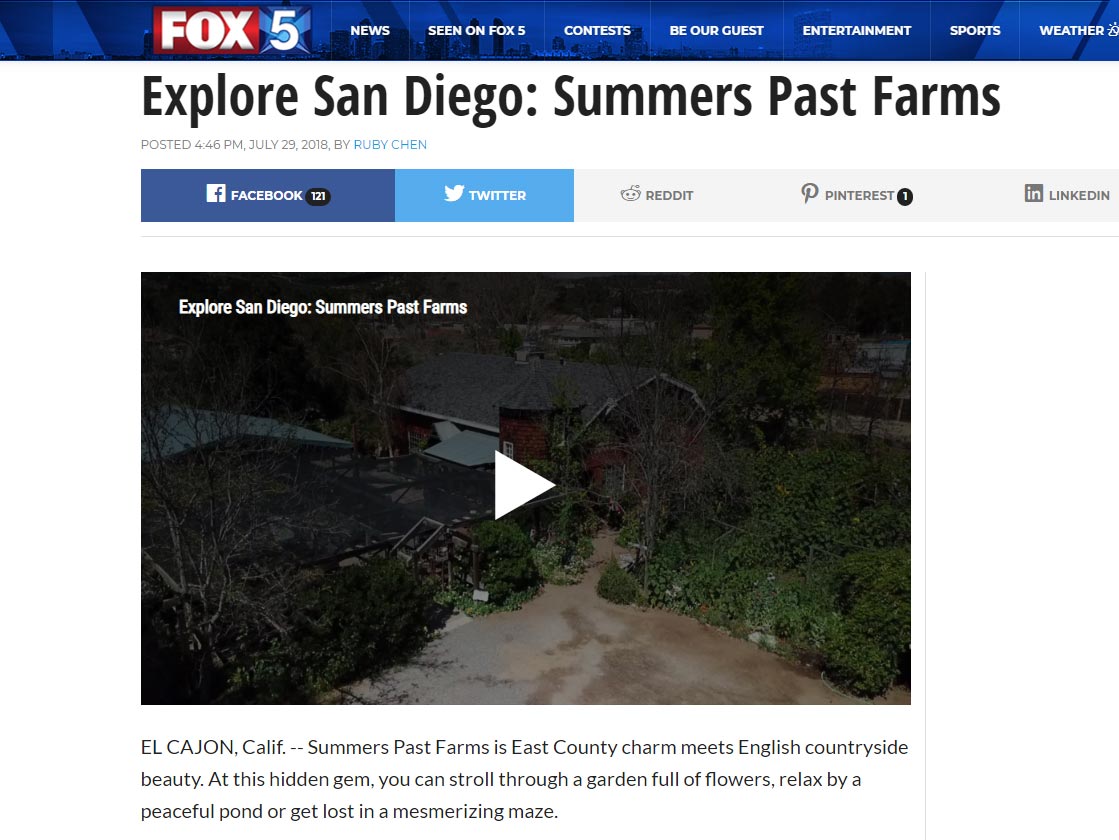 Featured on Fox5 Explore San Diego